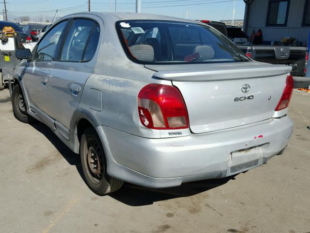 JTDBT123525025902 - 2002 TOYOTA ECHO SILVER photo 3