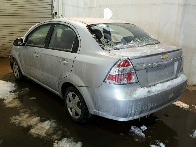 KL1TD5DEXBB235170 - 2011 CHEVROLET AVEO LS SILVER photo 3