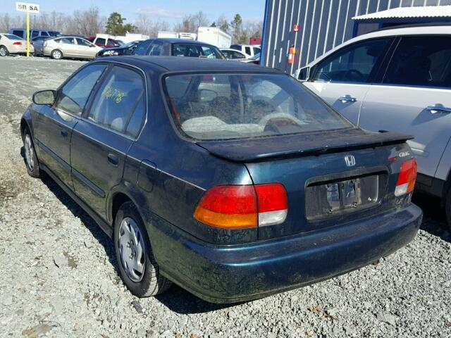 JHMEJ6679VS035348 - 1997 HONDA CIVIC LX GREEN photo 3