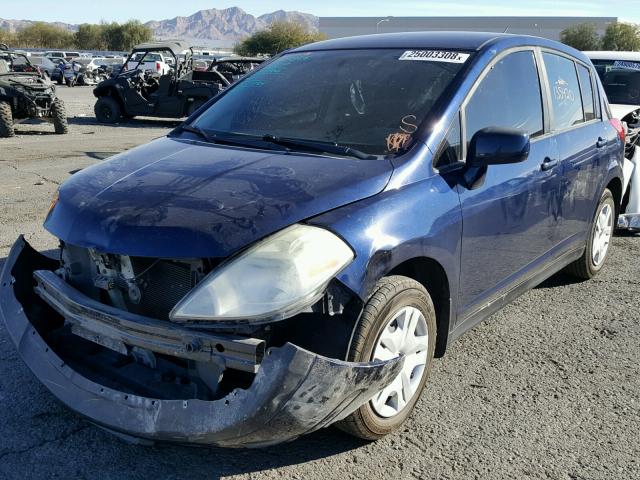 3N1BC13E19L352875 - 2009 NISSAN VERSA S BLUE photo 2