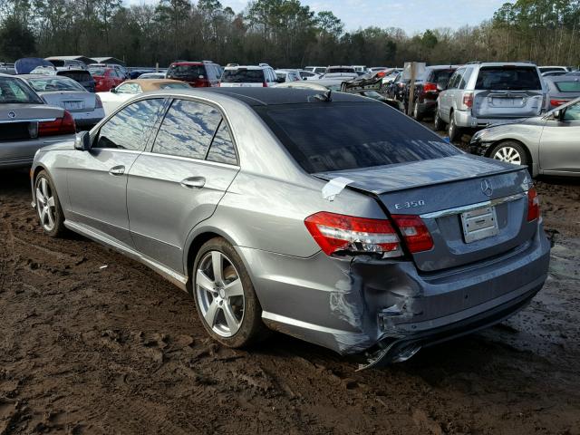 WDDHF8HB7BA499887 - 2011 MERCEDES-BENZ E 350 4MAT GRAY photo 3