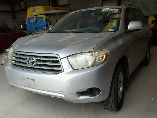 JTEDA41A392005865 - 2009 TOYOTA HIGHLANDER SILVER photo 2