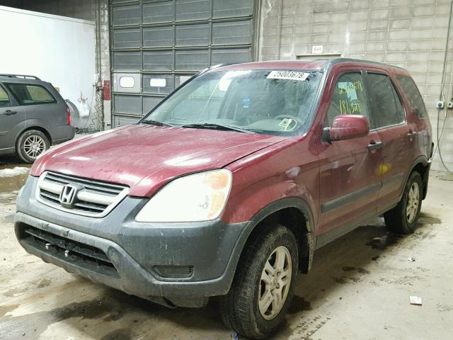 JHLRD78863C016398 - 2003 HONDA CR-V EX RED photo 2