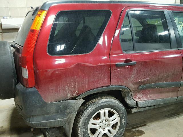 JHLRD78863C016398 - 2003 HONDA CR-V EX RED photo 9