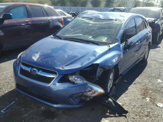 JF1GPAA61E8224170 - 2014 SUBARU IMPREZA BA BLUE photo 2