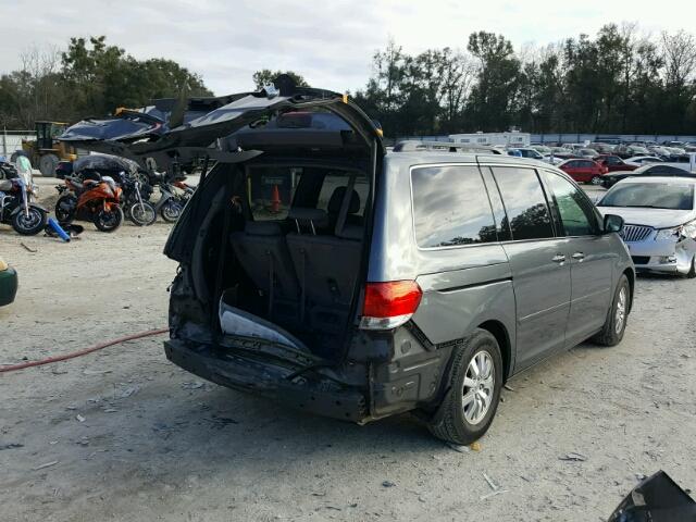 5FNRL3H61AB092280 - 2010 HONDA ODYSSEY EX GRAY photo 4