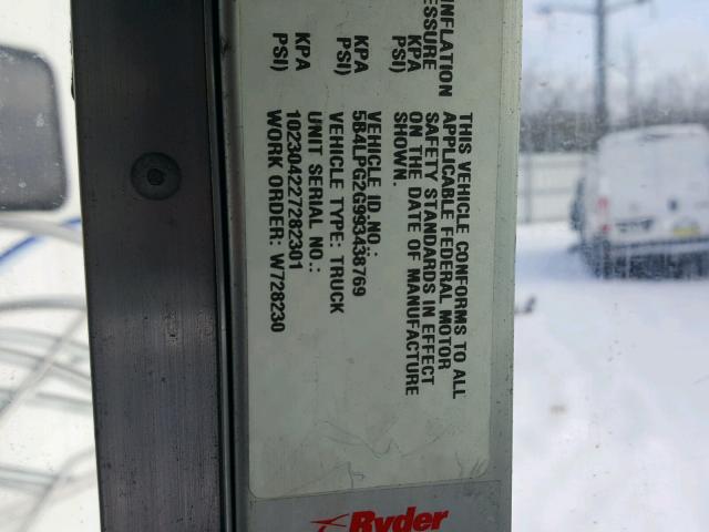 5B4LPG2G993438769 - 2009 WORKHORSE CUSTOM CHASSIS COMMERCIAL 白色 照片 10