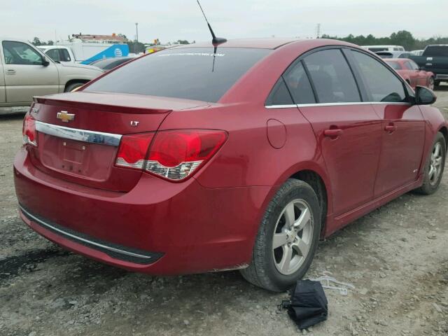 1G1PF5S9XB7276355 - 2011 CHEVROLET CRUZE LT RED photo 4