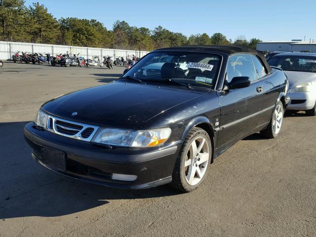 YS3DF78K027013350 - 2002 SAAB 9-3 SE BLACK photo 2