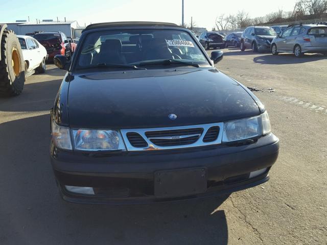 YS3DF78K027013350 - 2002 SAAB 9-3 SE BLACK photo 9