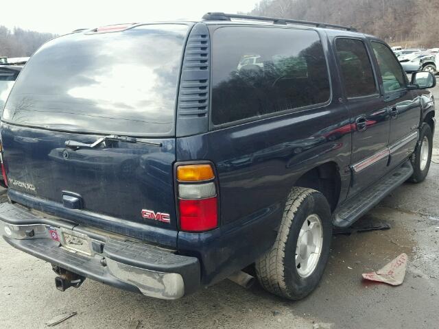 1GKFK16T74J150736 - 2004 GMC YUKON XL K BLUE photo 4