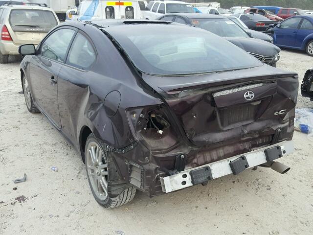 JTKDE167790277585 - 2009 TOYOTA SCION TC 栗色 照片 3