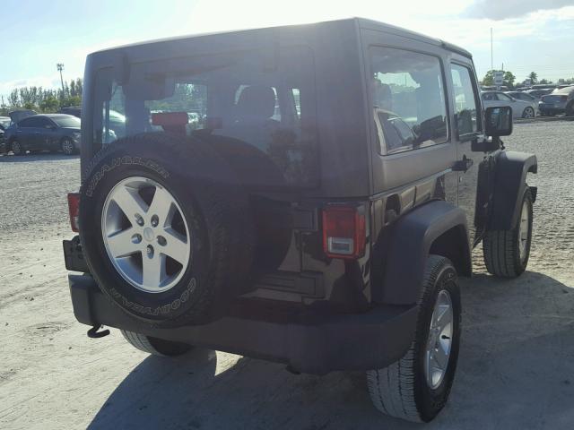 1C4AJWAG4EL226984 - 2014 JEEP WRANGLER S BLACK photo 4