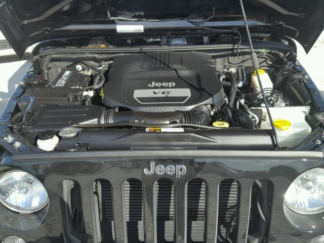 1C4AJWAG4EL226984 - 2014 JEEP WRANGLER S BLACK photo 7