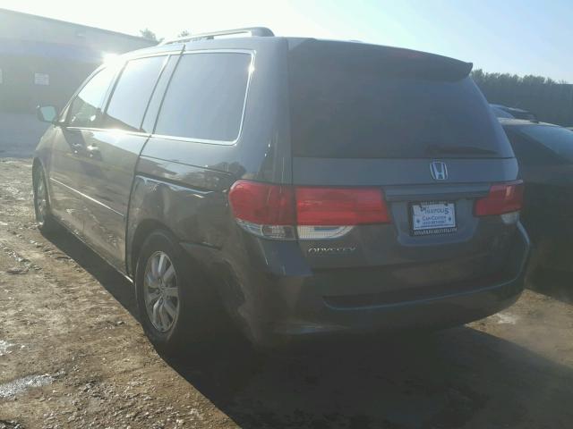 5FNRL38718B111350 - 2008 HONDA ODYSSEY EX GRAY photo 3