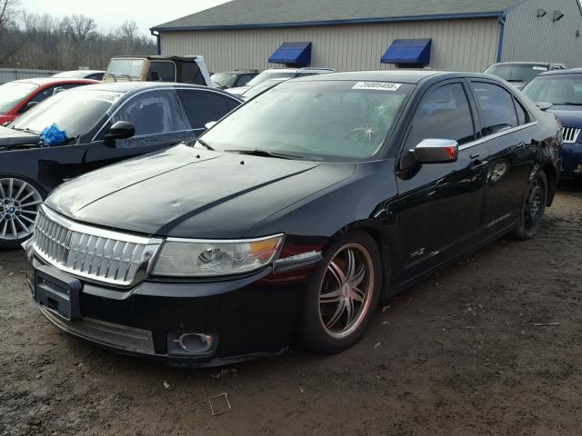 3LNHM26T57R644328 - 2007 LINCOLN MKZ BLACK photo 2