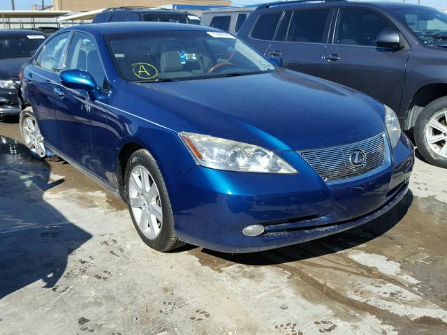 JTHBJ46G582159483 - 2008 LEXUS ES 350 BLUE photo 1