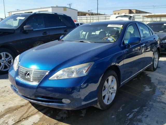 JTHBJ46G582159483 - 2008 LEXUS ES 350 BLUE photo 2