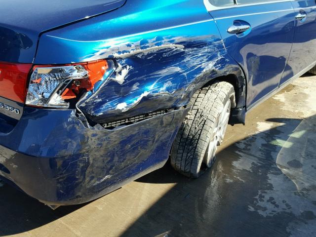 JTHBJ46G582159483 - 2008 LEXUS ES 350 BLUE photo 9