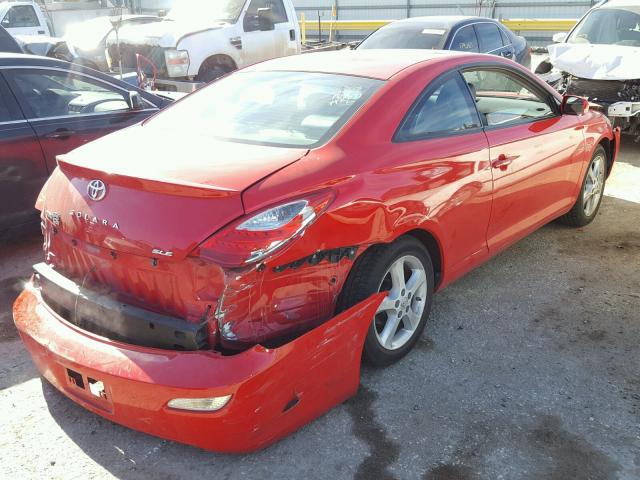 4T1CA30P77U123589 - 2007 TOYOTA CAMRY SOLA RED photo 4