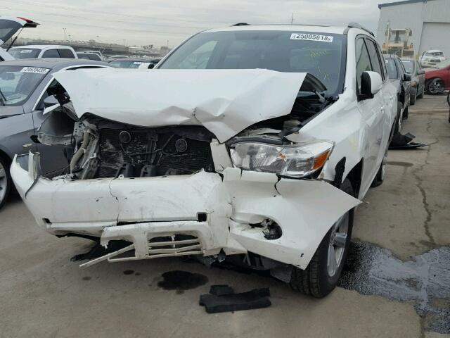 5TDJK3EH3AS039520 - 2010 TOYOTA HIGHLANDER WHITE photo 2