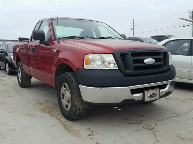 1FTRF12247NA02096 - 2007 FORD F150 MAROON photo 1