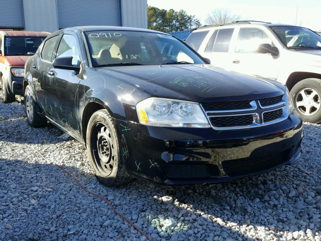 1C3CDZAB1DN730910 - 2013 DODGE AVENGER SE BLACK photo 1