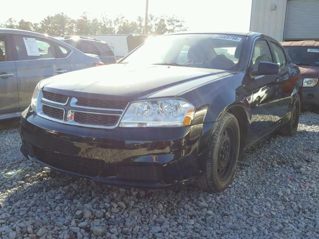 1C3CDZAB1DN730910 - 2013 DODGE AVENGER SE BLACK photo 2