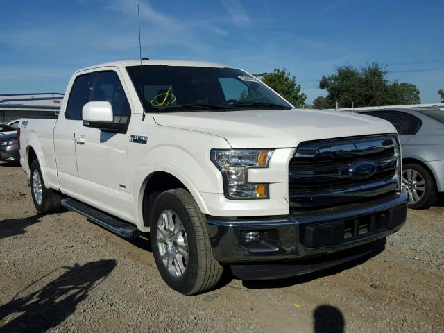 1FTEX1CP0GFA51389 - 2016 FORD F150 SUPER WHITE photo 1