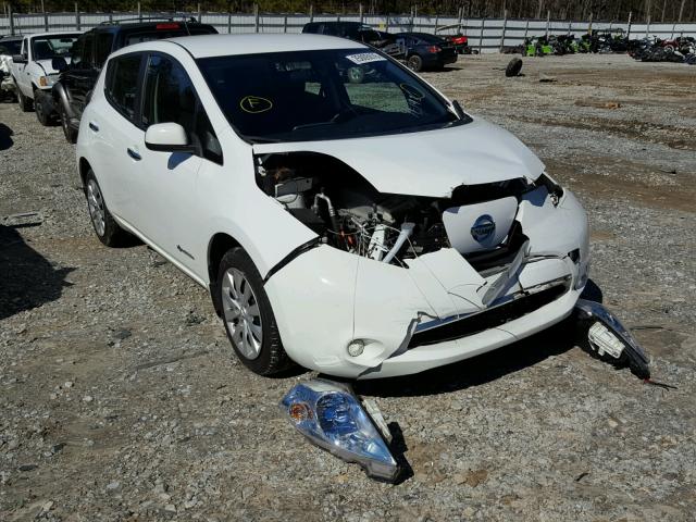 1N4AZ0CP1DC421917 - 2013 NISSAN LEAF S WHITE photo 1