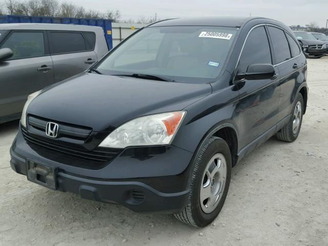 5J6RE38399L031682 - 2009 HONDA CR-V LX BLACK photo 2