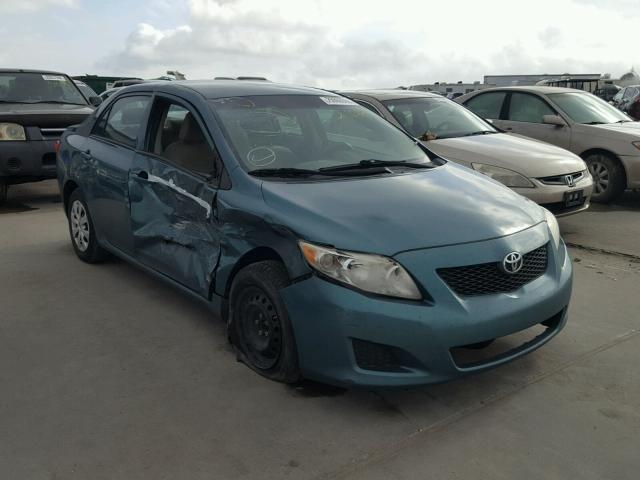 1NXBU4EE7AZ303422 - 2010 TOYOTA COROLLA BA GREEN photo 1