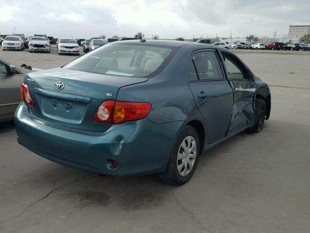 1NXBU4EE7AZ303422 - 2010 TOYOTA COROLLA BA GREEN photo 4