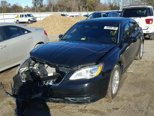 1C3CCBAB4DN641410 - 2013 CHRYSLER 200 LX BLACK photo 2