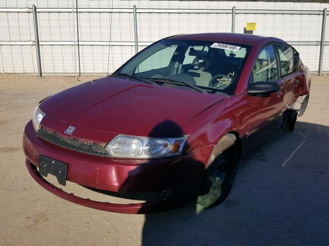 1G8AG52F34Z141266 - 2004 SATURN ION LEVEL BURGUNDY photo 2