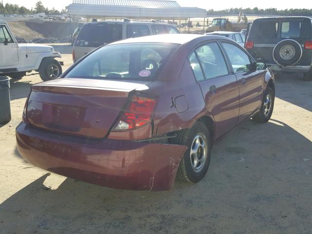 1G8AG52F34Z141266 - 2004 SATURN ION LEVEL BURGUNDY photo 4