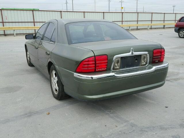 1LNHM87AXYY873980 - 2000 LINCOLN LS მწვანე ფოტო 3