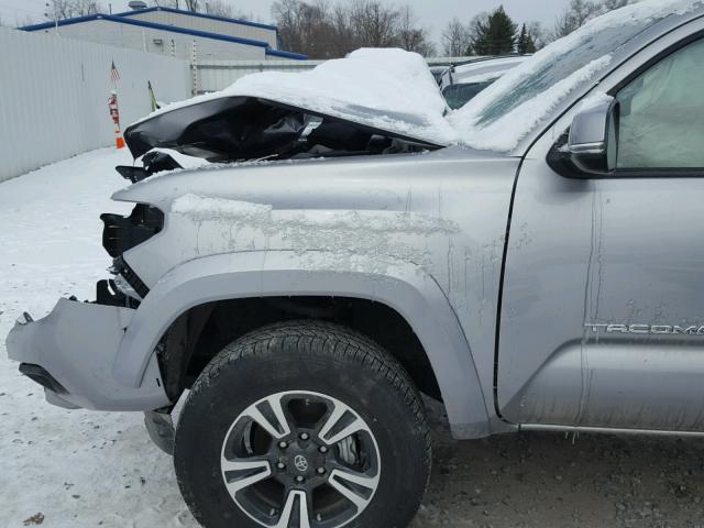 5TFSZ5AN4HX097373 - 2017 TOYOTA TACOMA ACC SILVER photo 9