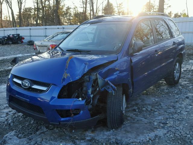 KNDKG3A46A7720368 - 2010 KIA SPORTAGE L BLUE photo 2