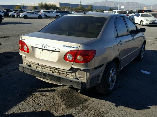 1NXBR32E75Z403171 - 2005 TOYOTA COROLLA CE GOLD photo 4