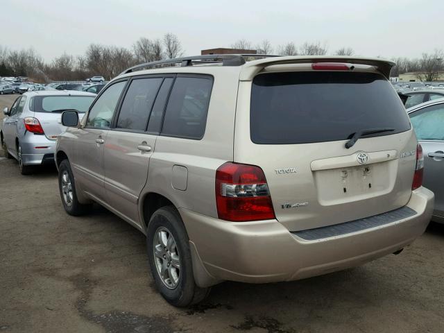 JTEEP21A570200916 - 2007 TOYOTA HIGHLANDER GOLD photo 3