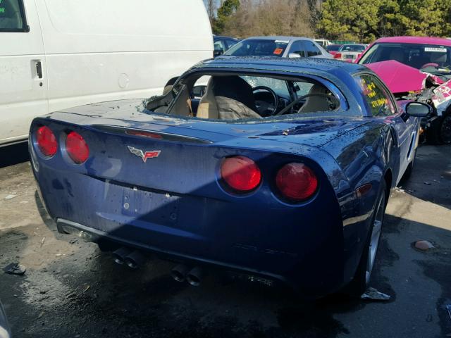 1G1YY26U565101038 - 2006 CHEVROLET CORVETTE BLUE photo 4