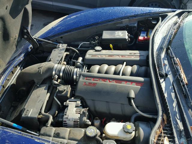 1G1YY26U565101038 - 2006 CHEVROLET CORVETTE BLUE photo 7