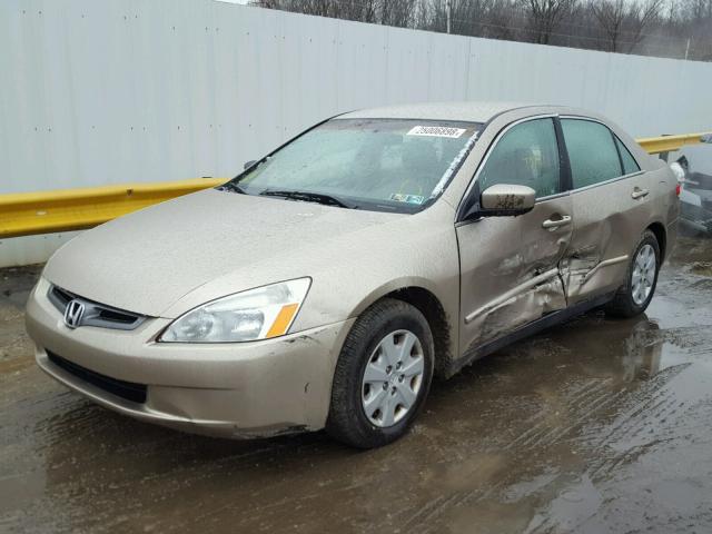 1HGCM56353A034659 - 2003 HONDA ACCORD LX BEIGE photo 2