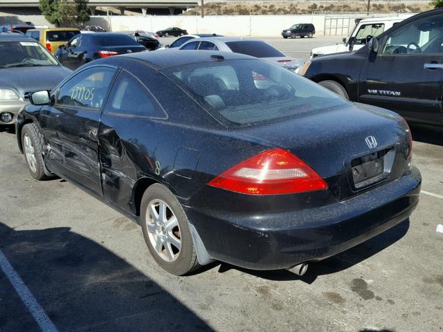 1HGCM82675A008682 - 2005 HONDA ACCORD EX BLACK photo 3