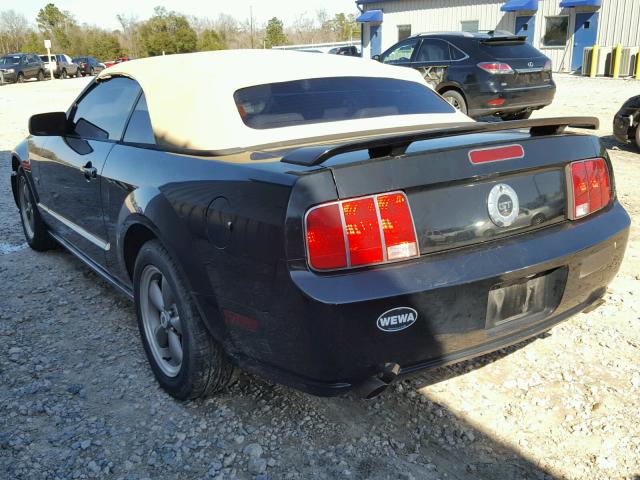 1ZVHT85H665185896 - 2006 FORD MUSTANG GT BLACK photo 3