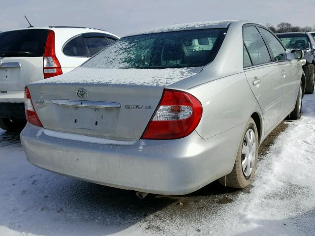 4T1BE32K72U529852 - 2002 TOYOTA CAMRY LE SILVER photo 4