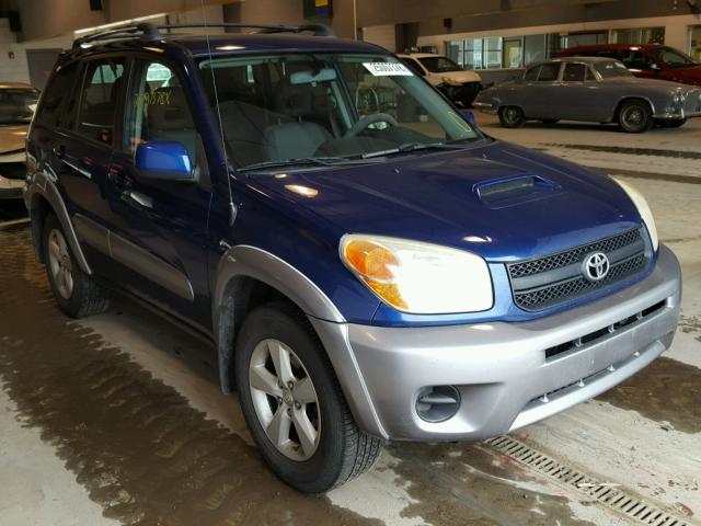 JTEGD20V740007958 - 2004 TOYOTA RAV4 BLUE photo 1