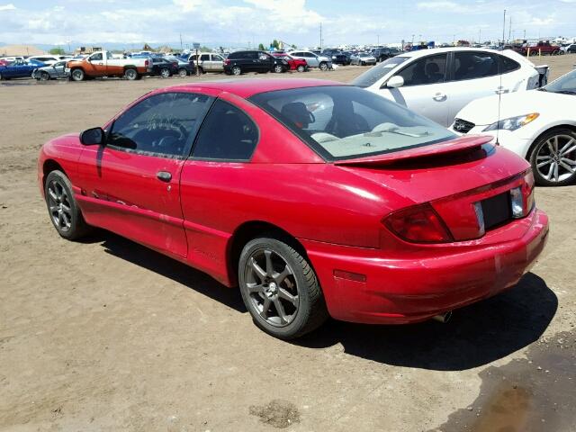 1G2JB12F437201423 - 2003 PONTIAC SUNFIRE RED photo 3