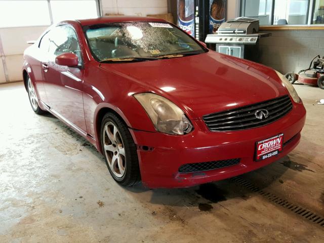 JNKCV54E13M213956 - 2003 INFINITI G35 RED photo 1